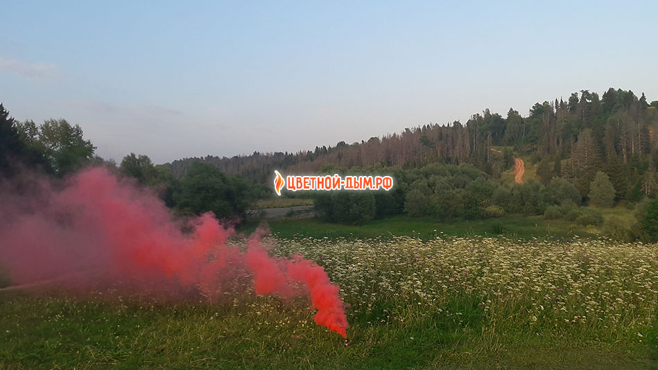 Цветной дым Russian Smoke (красный)