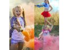 Детская фотосессия с цветным дымом Smoke Fountain