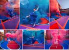 Сказочные фотографии балерины с цветным дымом